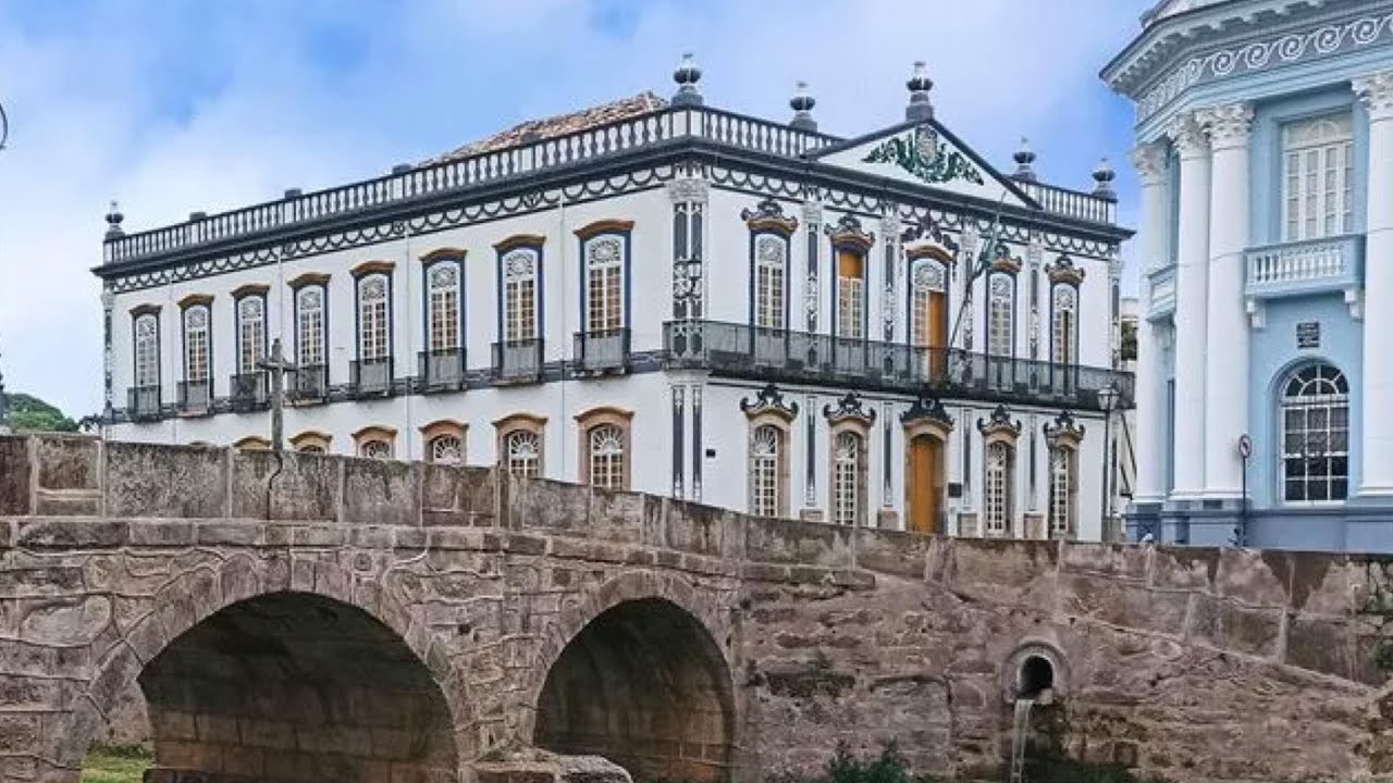 Os grandes casarões e a ponte da cadeia - São João Del Rei Mg