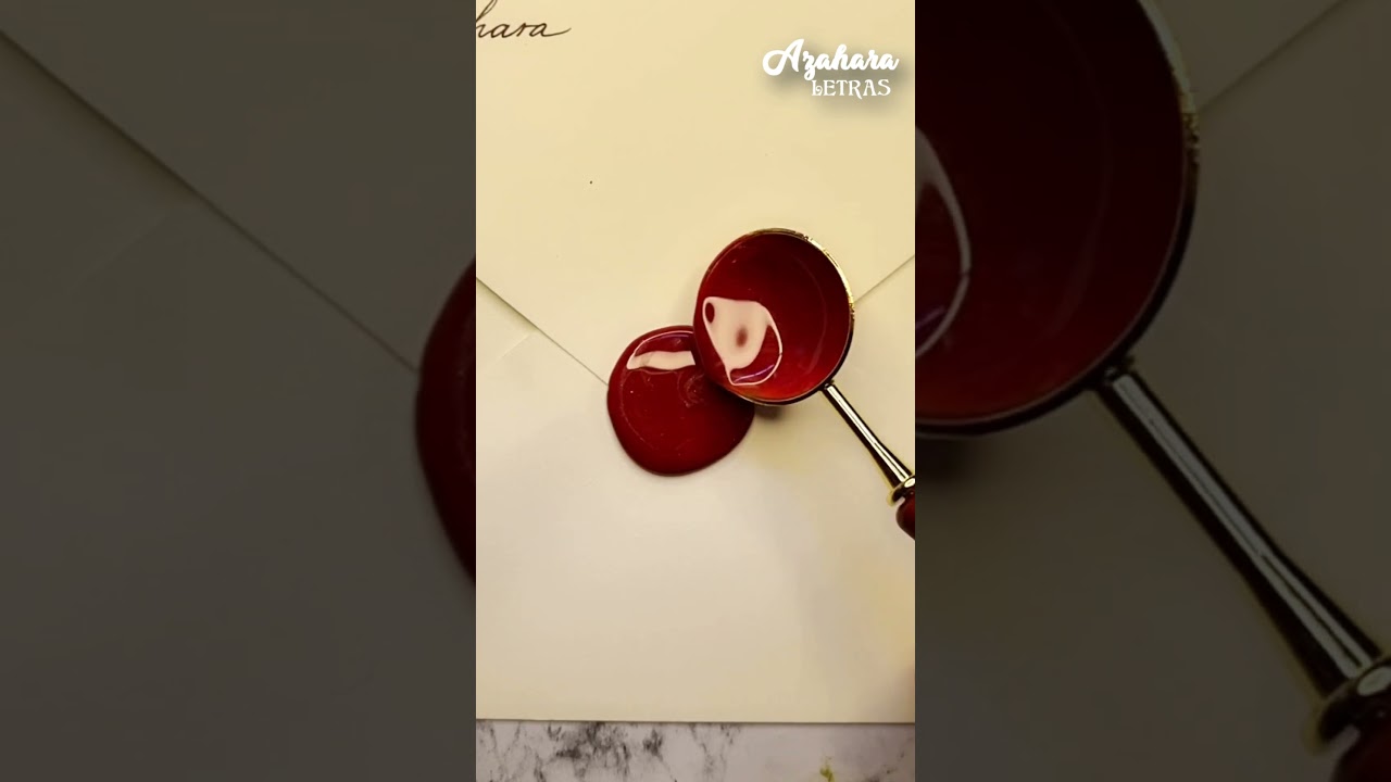💌 ASÍ se SELLABA una CARTA ANTES: Sello de LACRE rojo