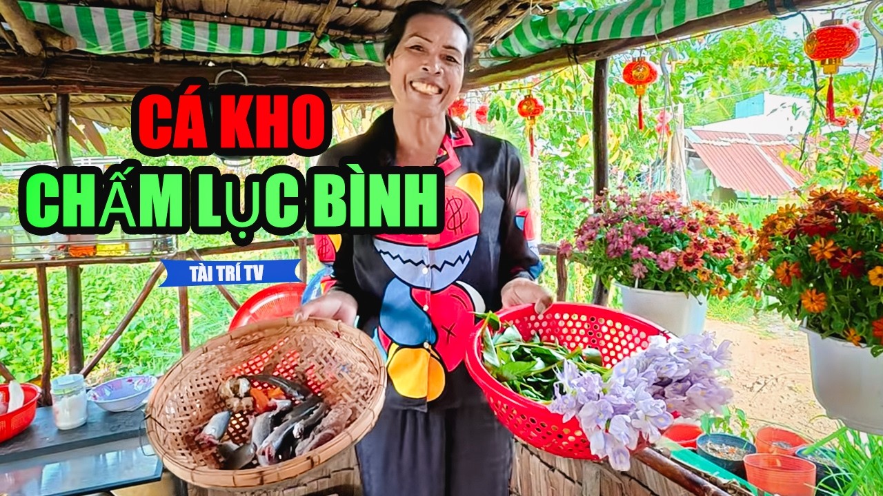 Cận Cảnh Mộng Kha Mò Cá Dưới Sông Về Làm Món Cá Kho Chấm Bông  Lục Bình  | Tài Trí TV
