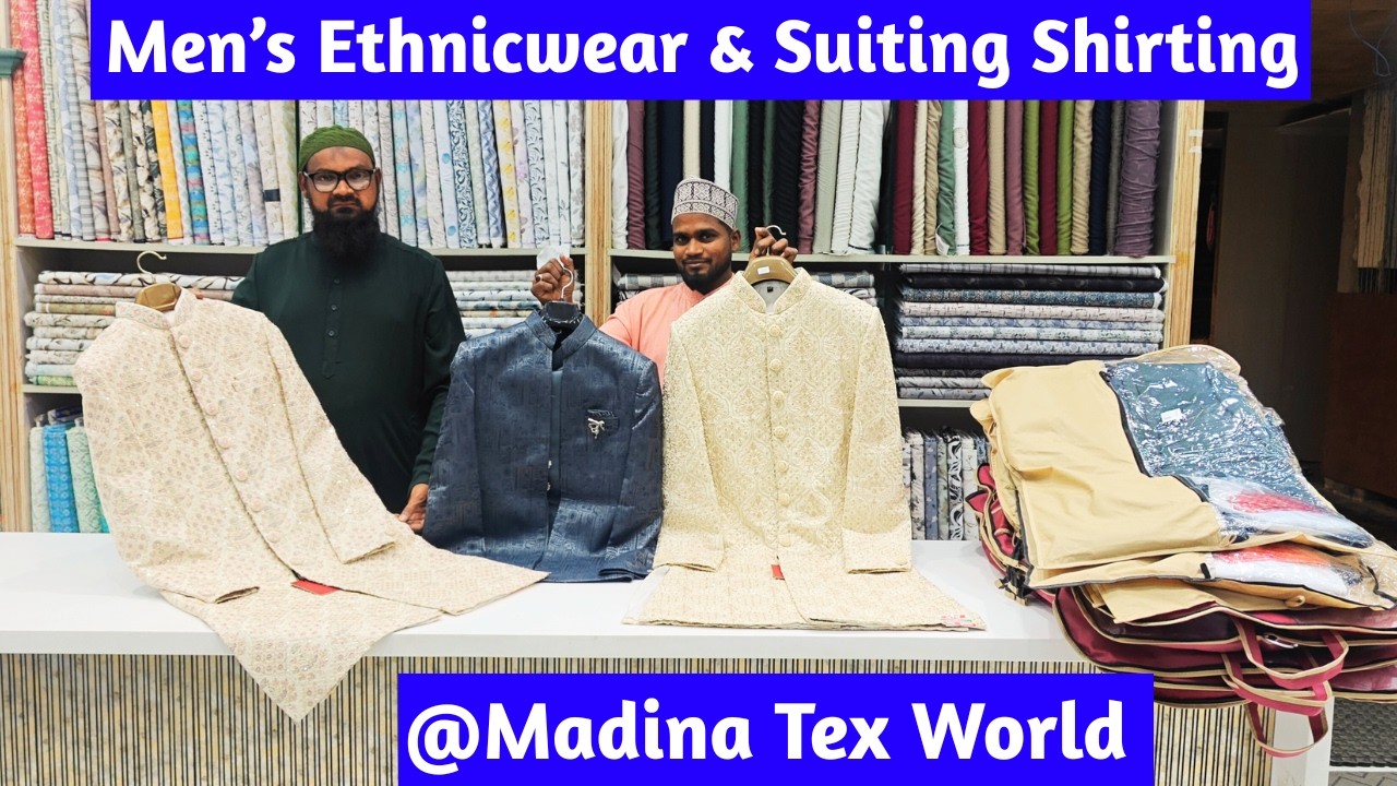 Men&rsquo;s Wedding Ethnic Wear Stylish Sherwanis Trendy Kurta Pajama Premium Suiting & Shirting Fabrics