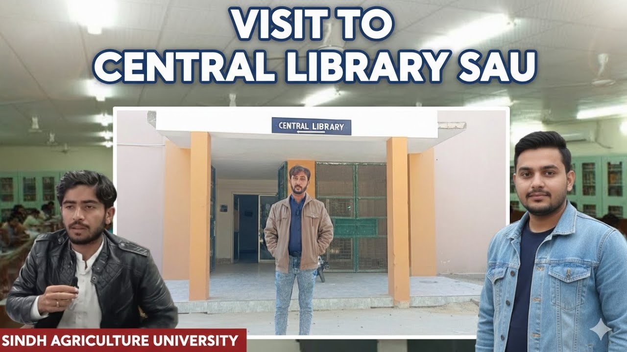 Visit to The Central Library, Sindh Agriculture University, Tando Jam.