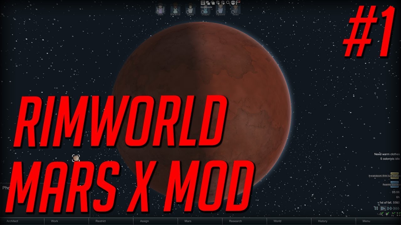 Rimworld Mars x mod  - Back to mars -  Rimworld alpha 16 marsx 3.02