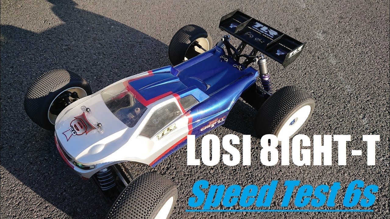 Losi 8ight-T 2.0 Speed Test Run 6s(The Beginning) . 63.4Mph / 102Km/h