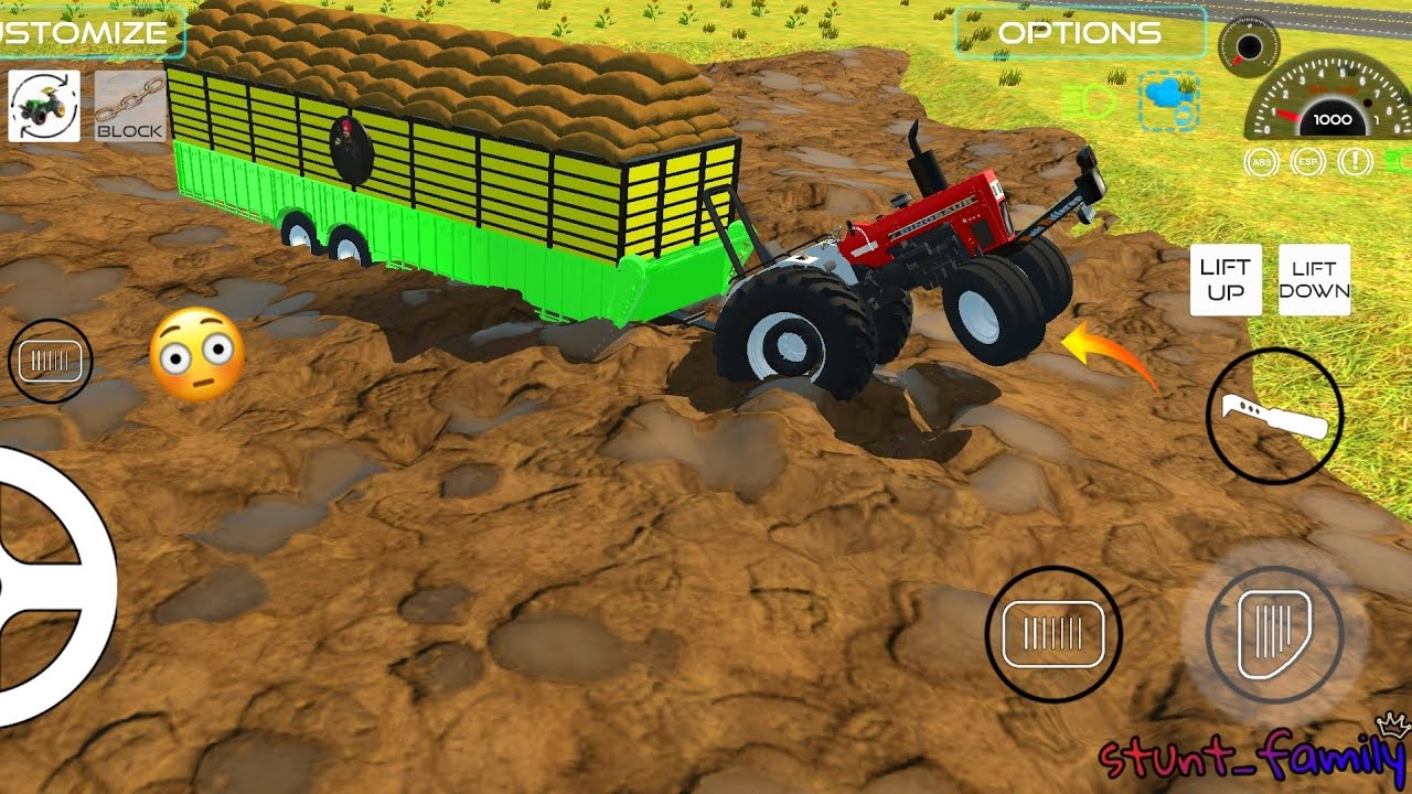 mud mode: swaraj 855HP big troly toaching high performance of 855