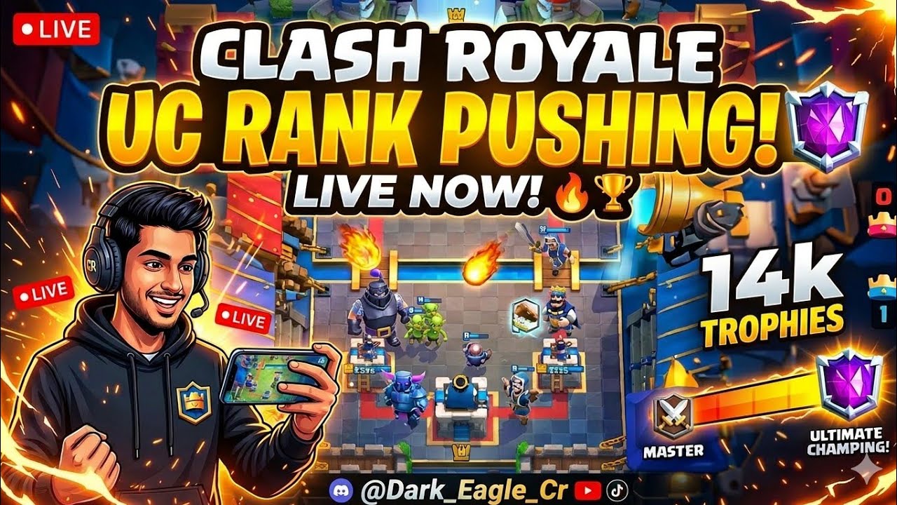 Clash royale early season pushing live! Road to top 10k | 14k trophies 🏆
