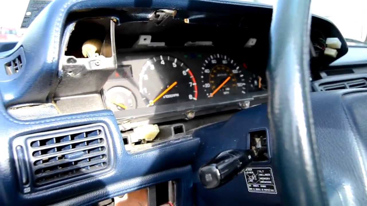 How to change the gauge bulbs in a 1989 Toyota Camry LE