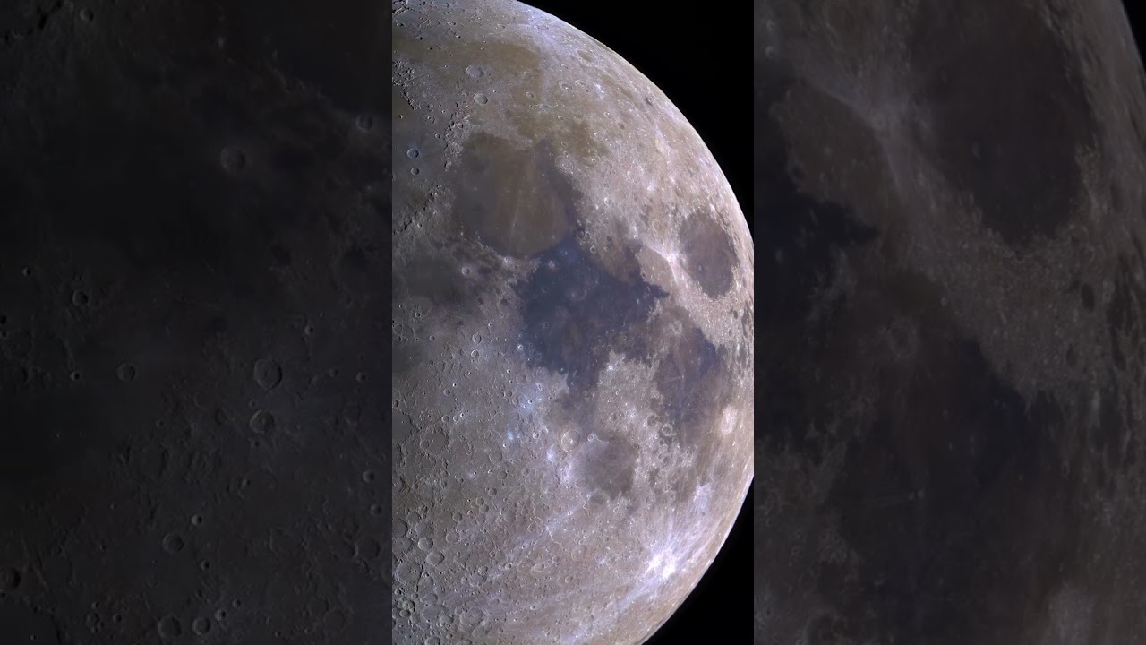 100 megapixels of the Moon Captured with a 16” telescope and a dedicated astronomy camera  moon of 6