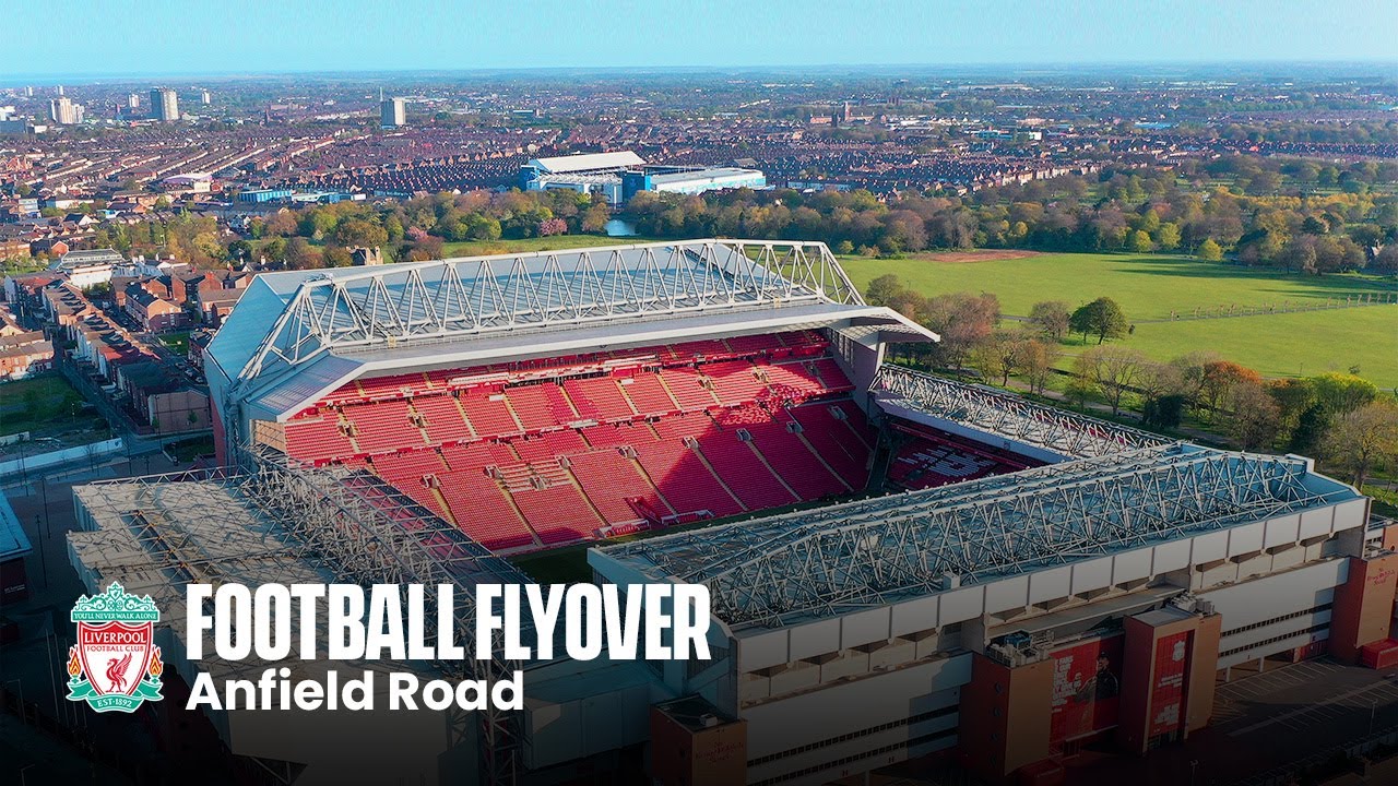 ANFIELD from the SKY: What is around Liverpool's stadium? | Football Flyover