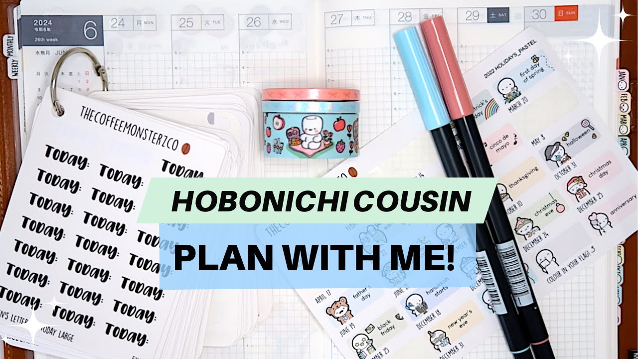 Hobonichi Cousin Weekly Setup | Plan with Me