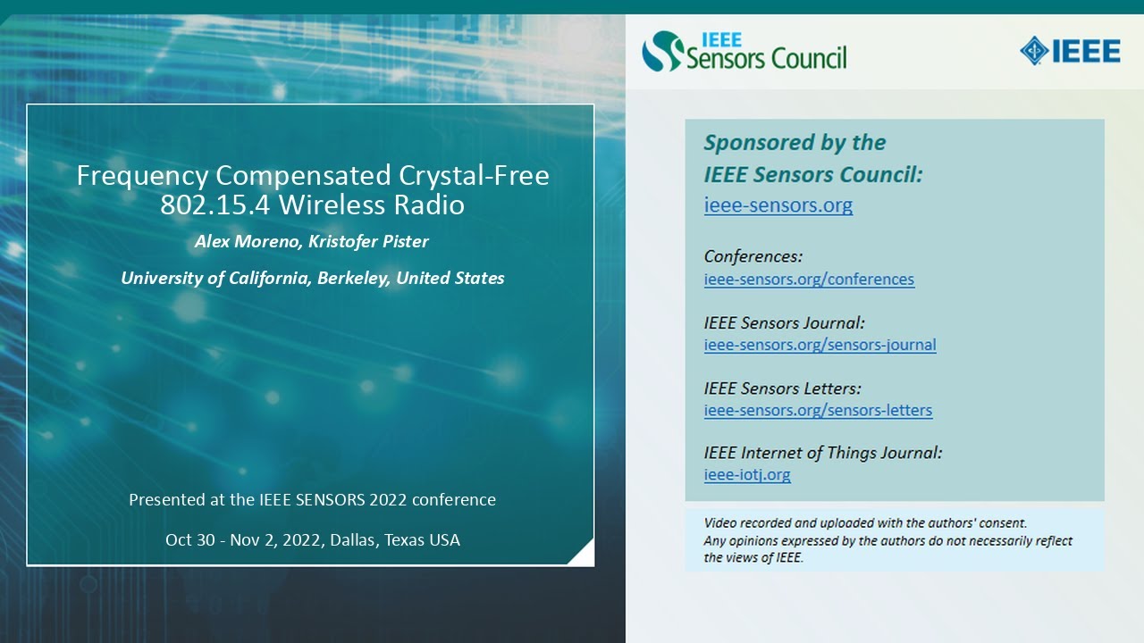 Frequency Compensated Crystal-Free 802.15.4 Wireless Radio