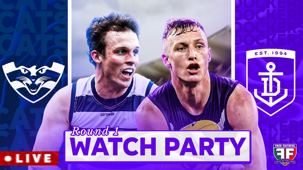 GEELONG vs FREMANTLE Watch Party LIVE! | AFL Round 1 2026