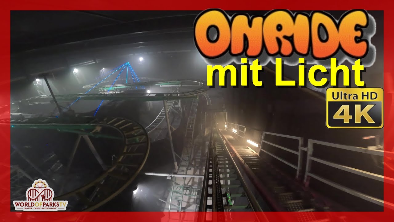 Insider – mit Licht (ONRIDE POV) Wiener Prater 2023 - Achterbahn – Indoor Coaster - Spinning Coaster