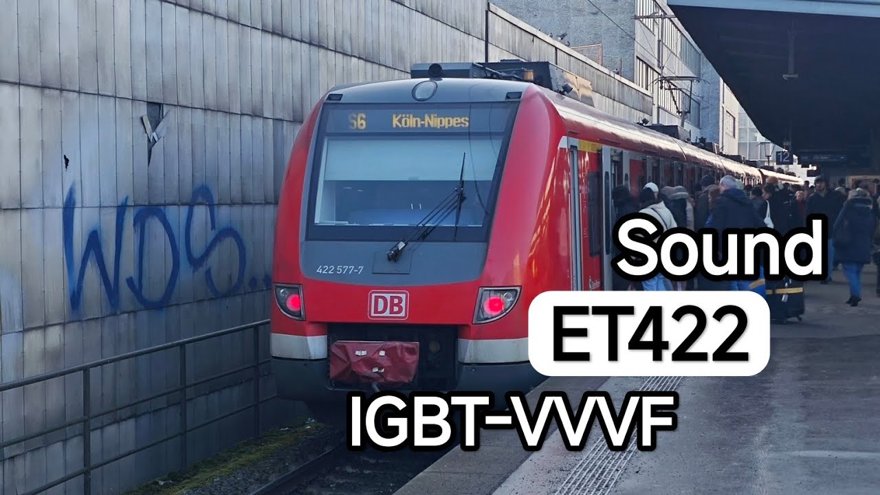 [Sound] ET 422 IGBT-Inverter | ADtranz/Alstom | DB Regio AG NRW Köln 
