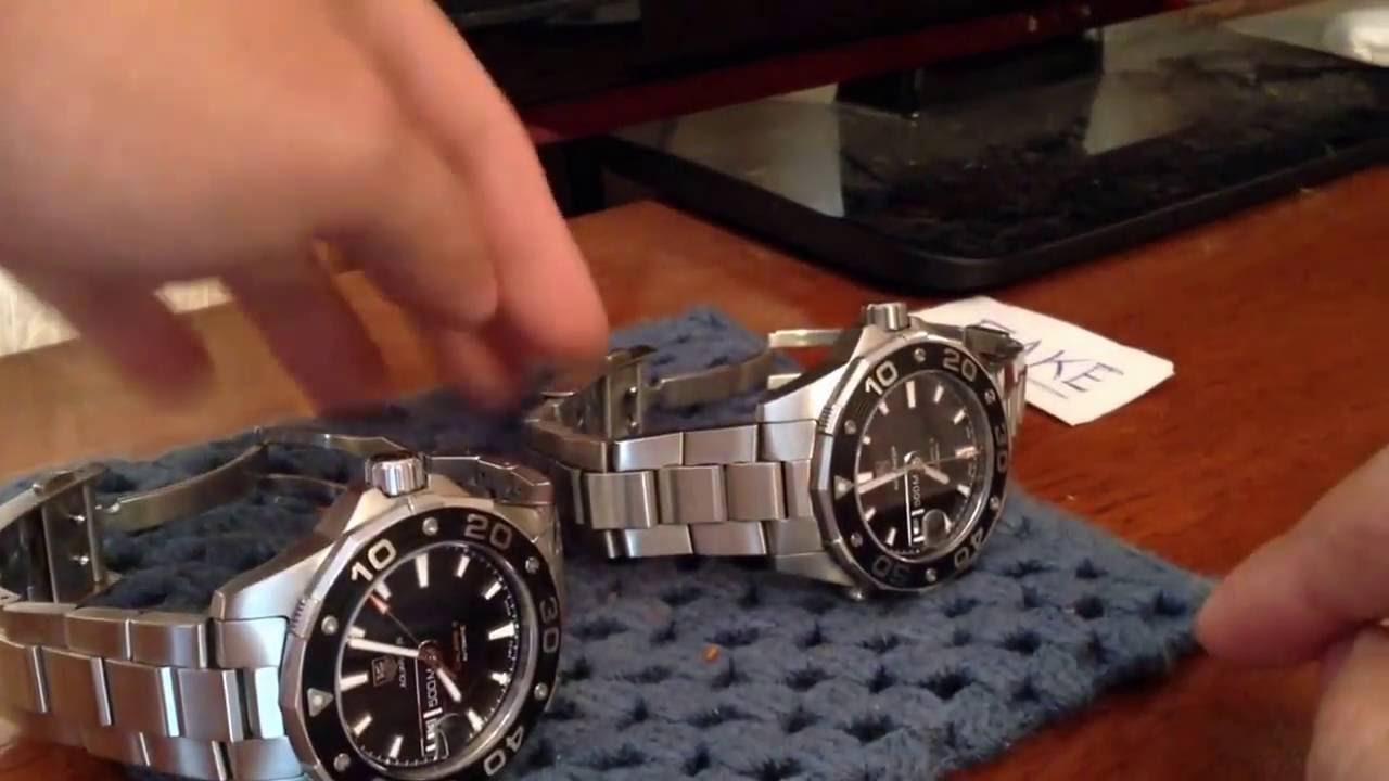 Tag heuer Aquaracer 500m real vs fake