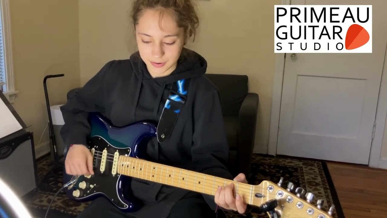 Theryn Performs “Down by the Water” | Primeau Guitar Studio (Austin Guitar Lessons)