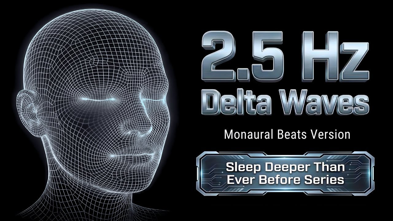 2.5 Hz Delta Waves Monaural Beats | Sleep Deeper Than Ever Before Series (Black Screen)