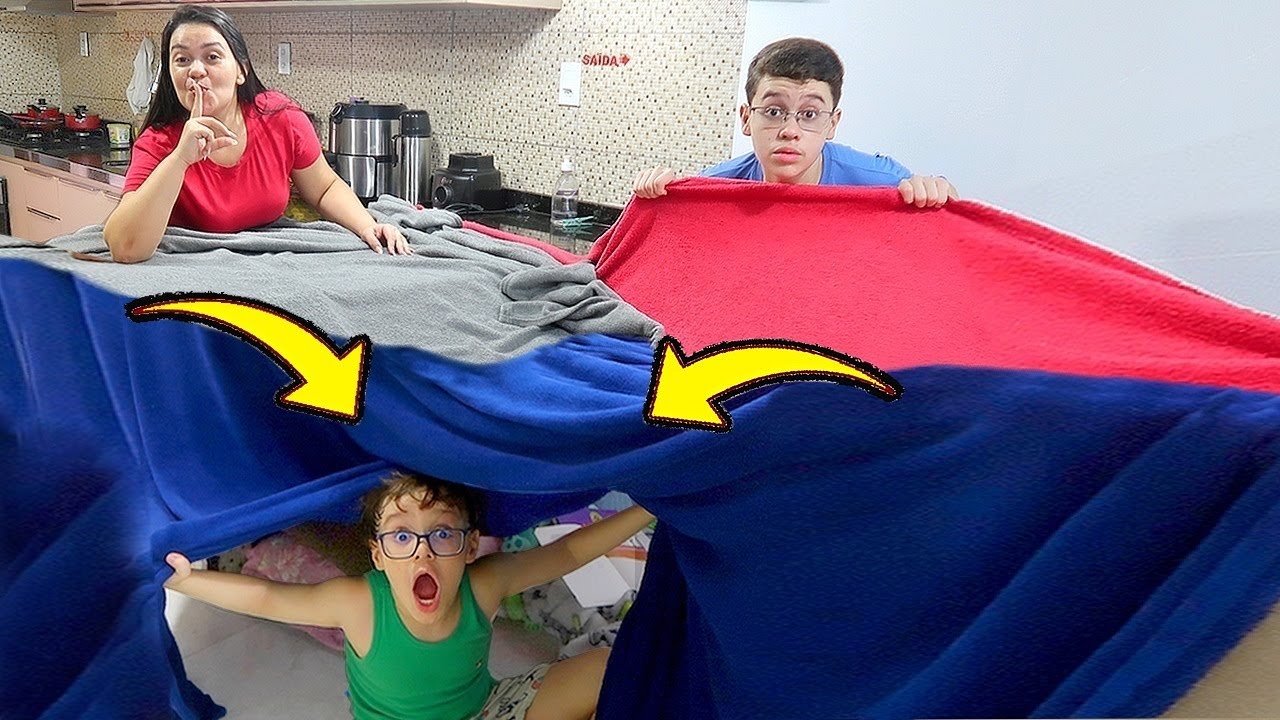 CONSTRUÍMOS UM QUARTO SECRETO COM MEUS FILHOS NA COZINHA DA CASA !! Izia e Nildo Barroso