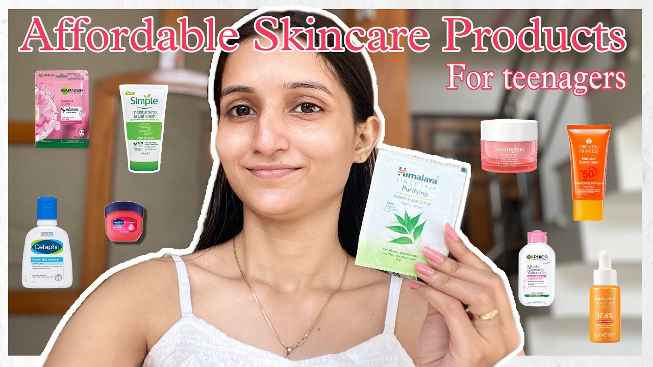 Affordable Skincare Products for teenagers🎀✨ Skin type, Products, Steps, Skincare tips 