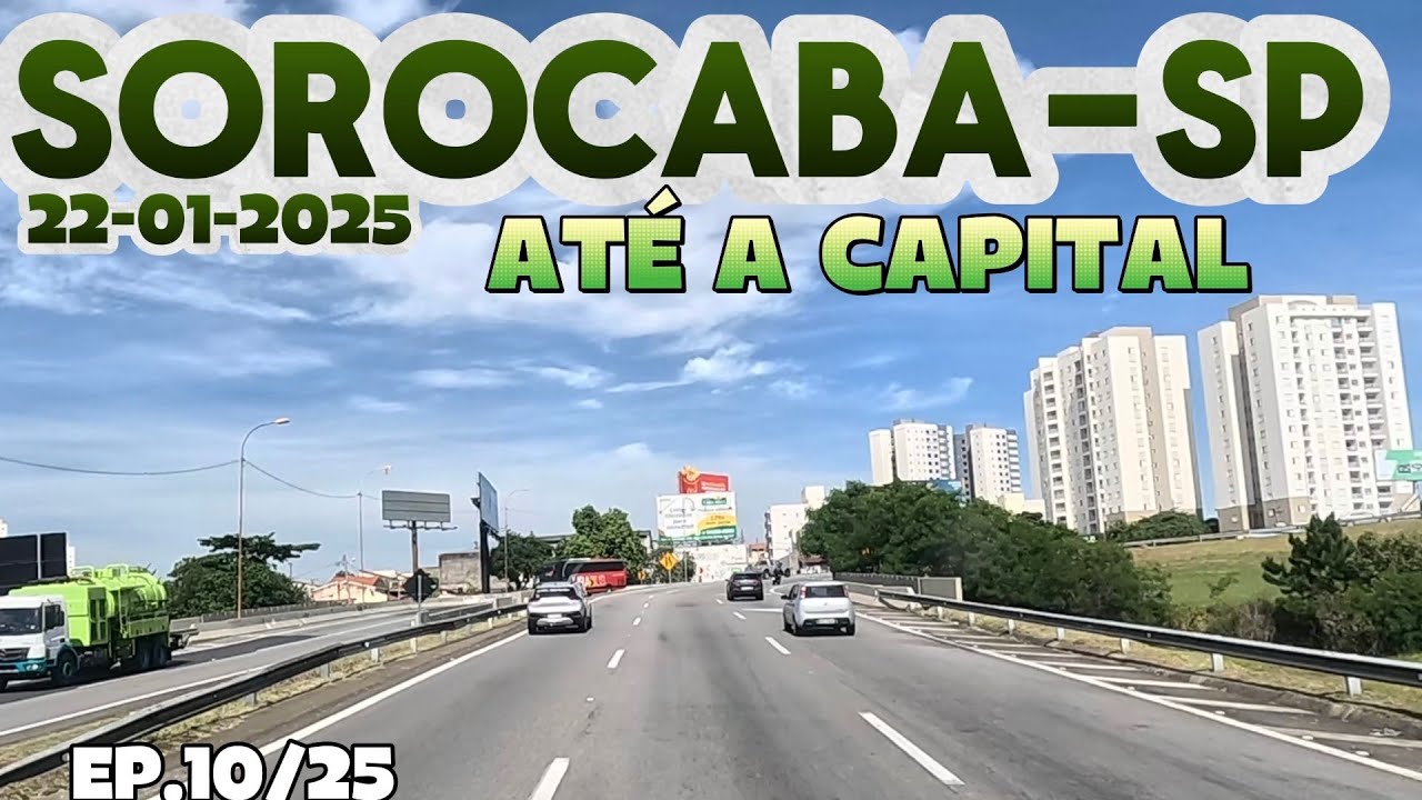 SOROCABA-SP ATÉ SÃO PAULO CAPITAL PELA RODOVIA PRESIDENTE  CASTELO BRANCO SP-280 #sorocaba #sãopaulo