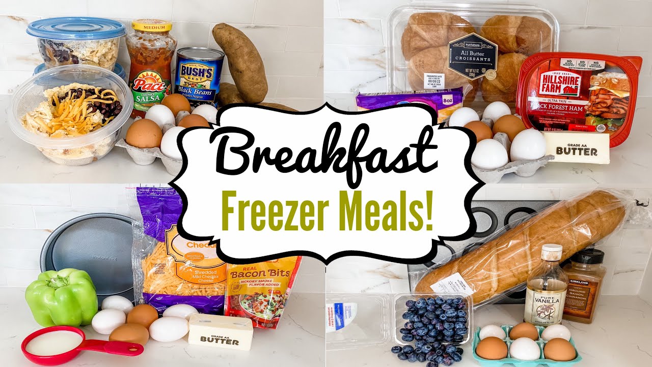 5 GRAB N' GO Breakfast Freezer Meal Prep Ideas | BEST Quick & EASY Breakfast Recipes | Julia Pacheco