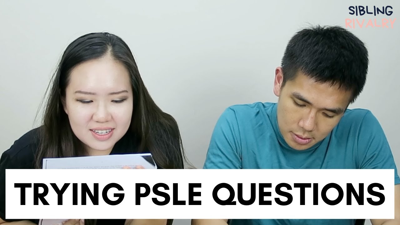 Trying Singapore PSLE Questions | Sibling Rivalry EP12