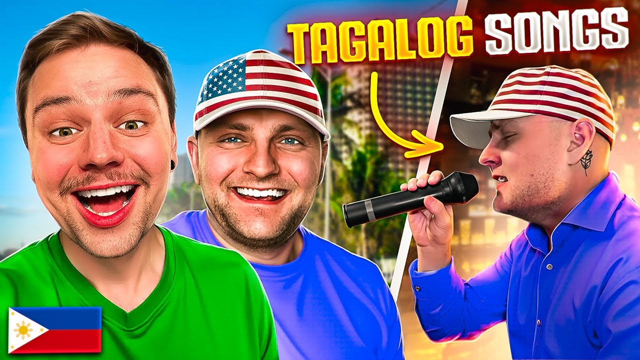 American Sings FILIPINO SONGS!