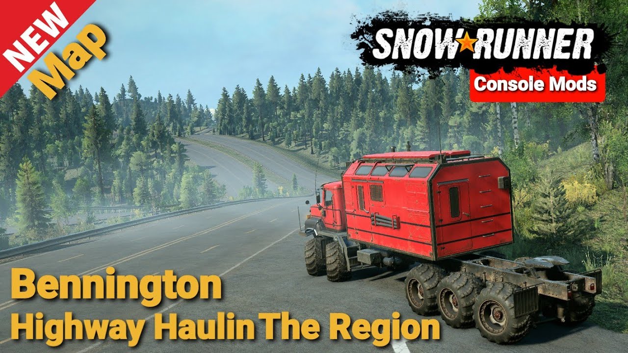 New Map Bennington Highway Haulin The Region In Snowrunner Update xbox one