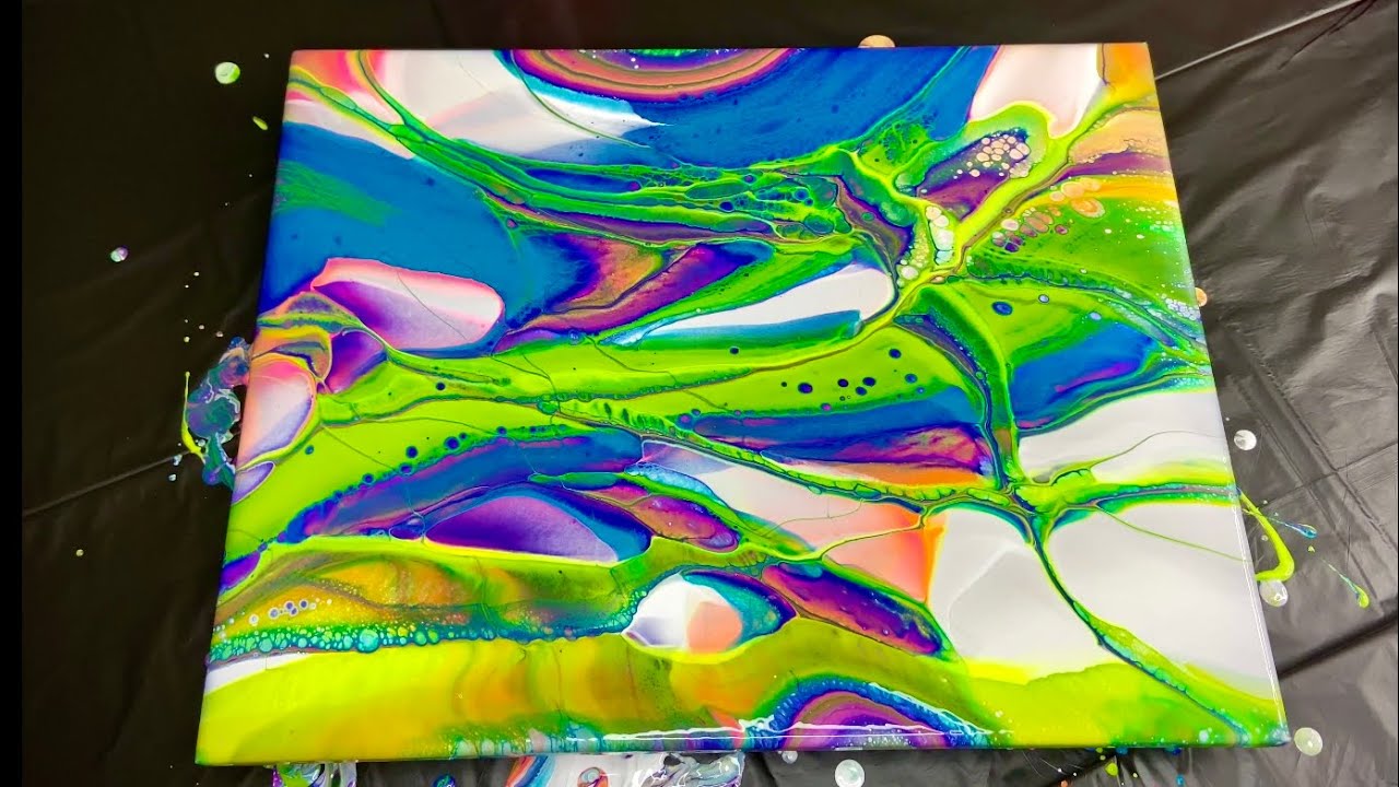 Wow! Amazing Results using the Figure 8! | Acrylic Pour Painting without Silicone!