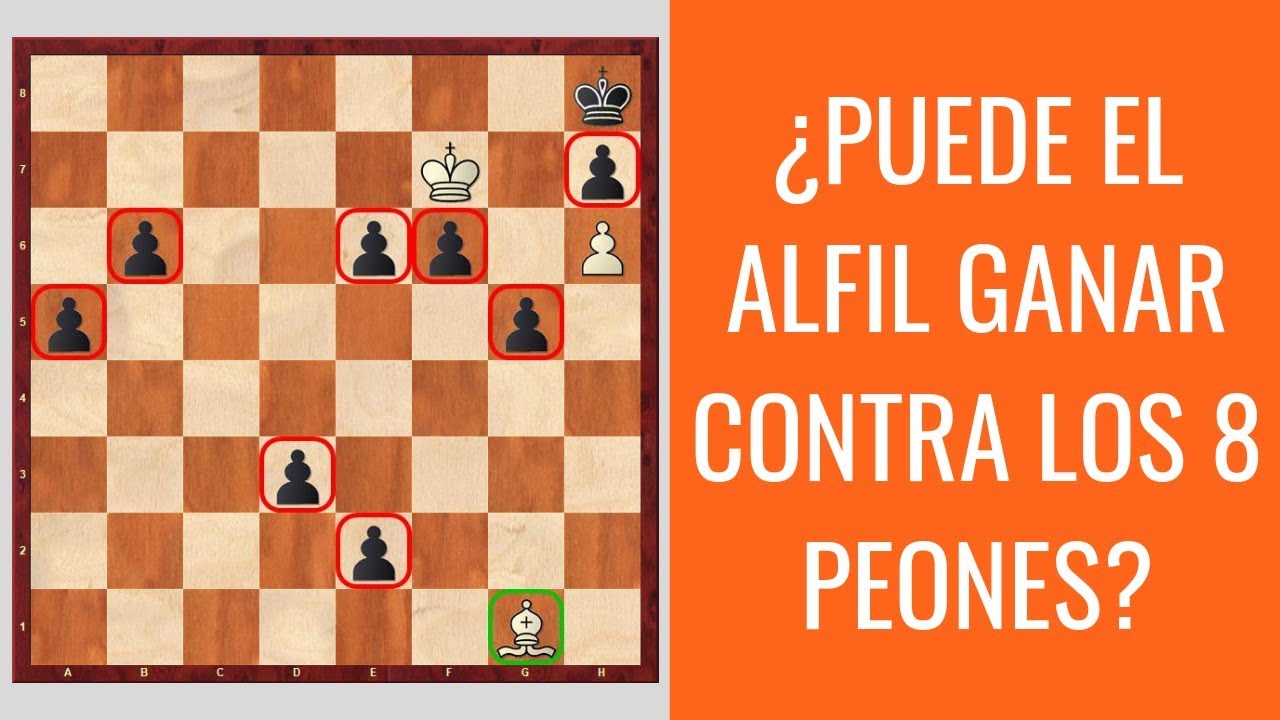 ¿Puede el alfil ganar contra los 8 PEONES? ¡Ponte a prueba!