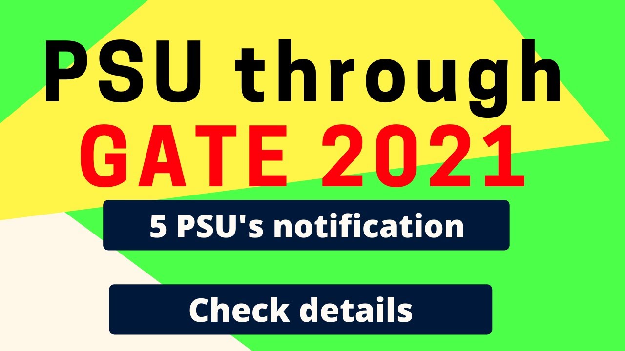 DRDO Recruitment through GATE 2021&nbsp;|&nbsp;GAIL Recruitment through GATE 2021 | Pravin kale
