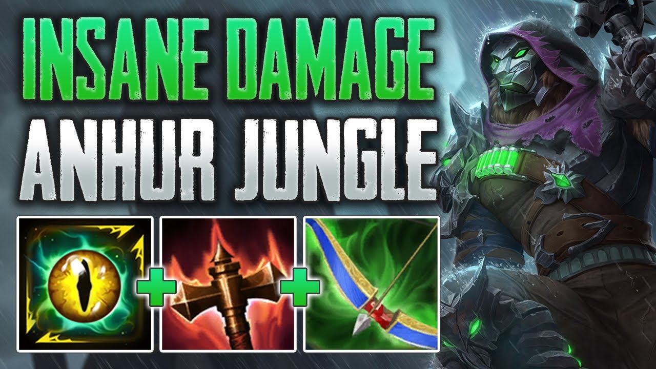 IS HUNTER JUNGLE OP!?!?!? (no but it's fun) Anhur Jungle Gameplay (SMITE Conquest)