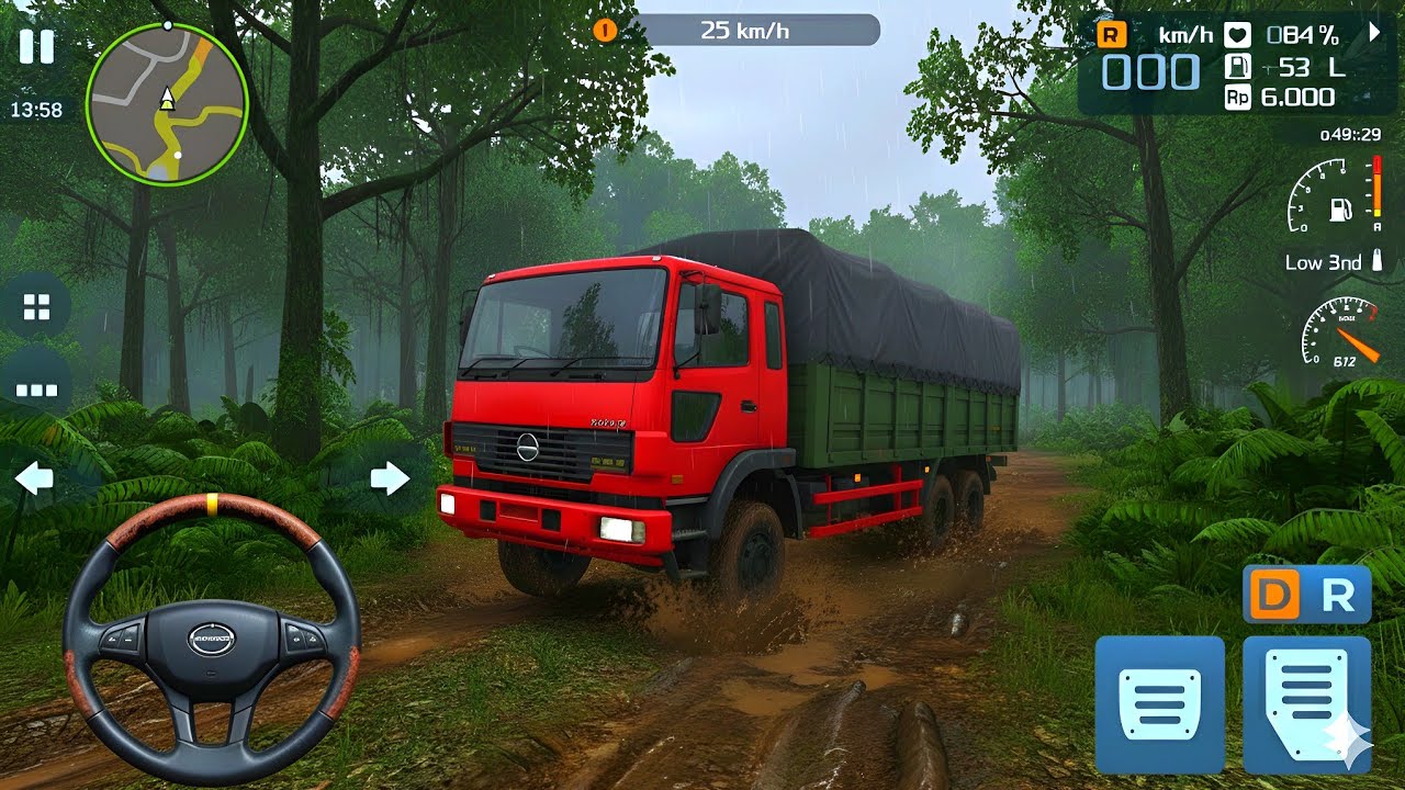 :BharatBenz Extreme Mud Truck Driving 🚛 | Dangerous Offroad Challenge | BUSSID Gameplay 2026