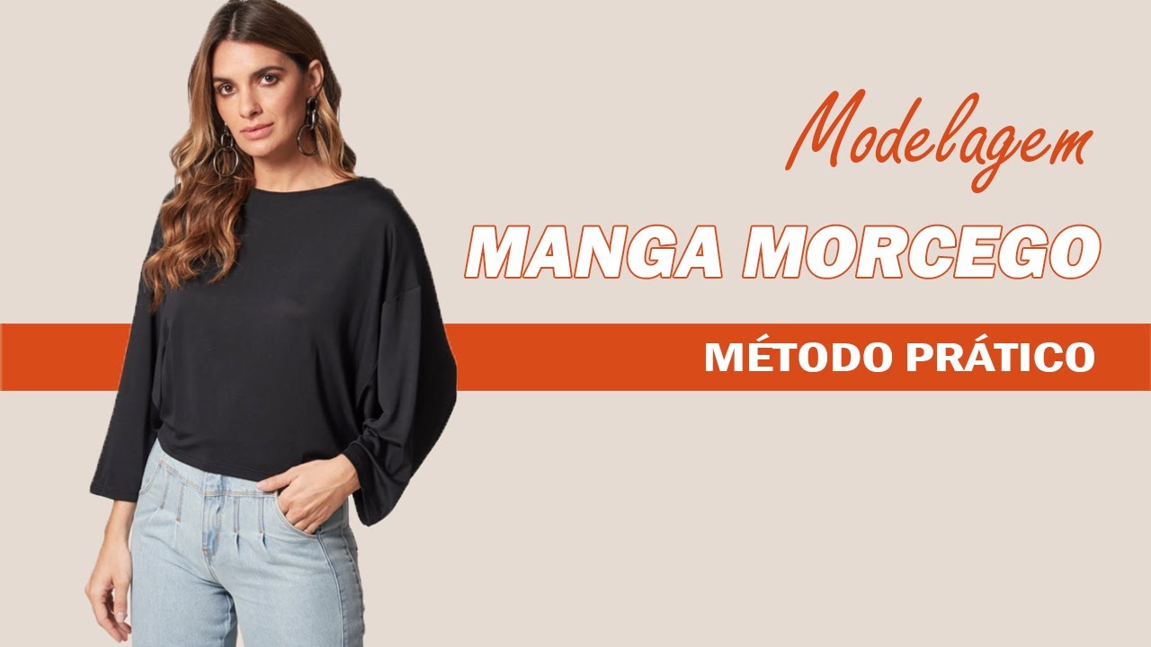 MODELAGEM DE MANGA MORCEGO | MOLDE FÁCIL DE FAZER | PARA INICIANTES