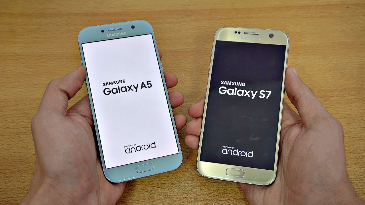Samsung Galaxy A5 (2017) vs Galaxy S7 - Speed Test! (4K)