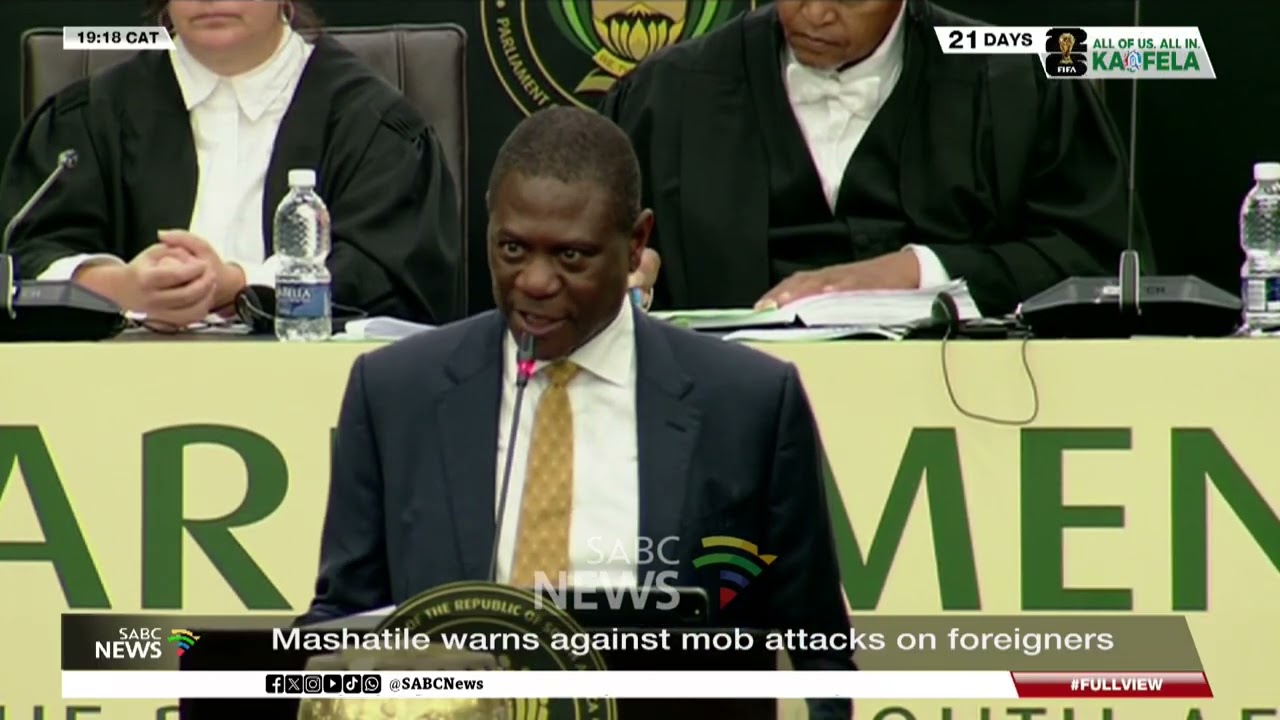 Immigration tensions | Mashatile warns against mob attacks on foreigners