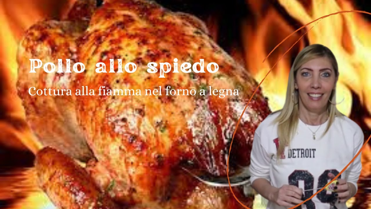 POLLO ALLO SPIEDO nel FORNO A LEGNA: Ricetta Perfetta, Pollo Succoso e Croccante!