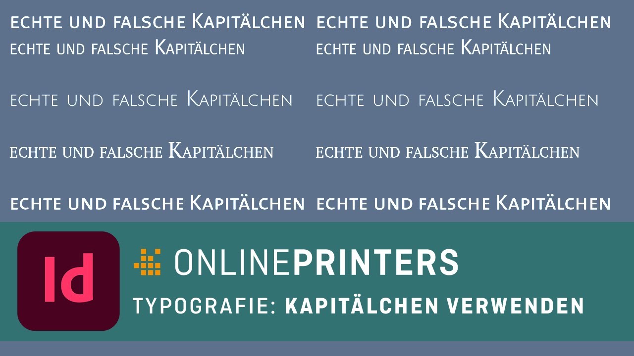 Typografie: Elegante Kapitälchen verwenden