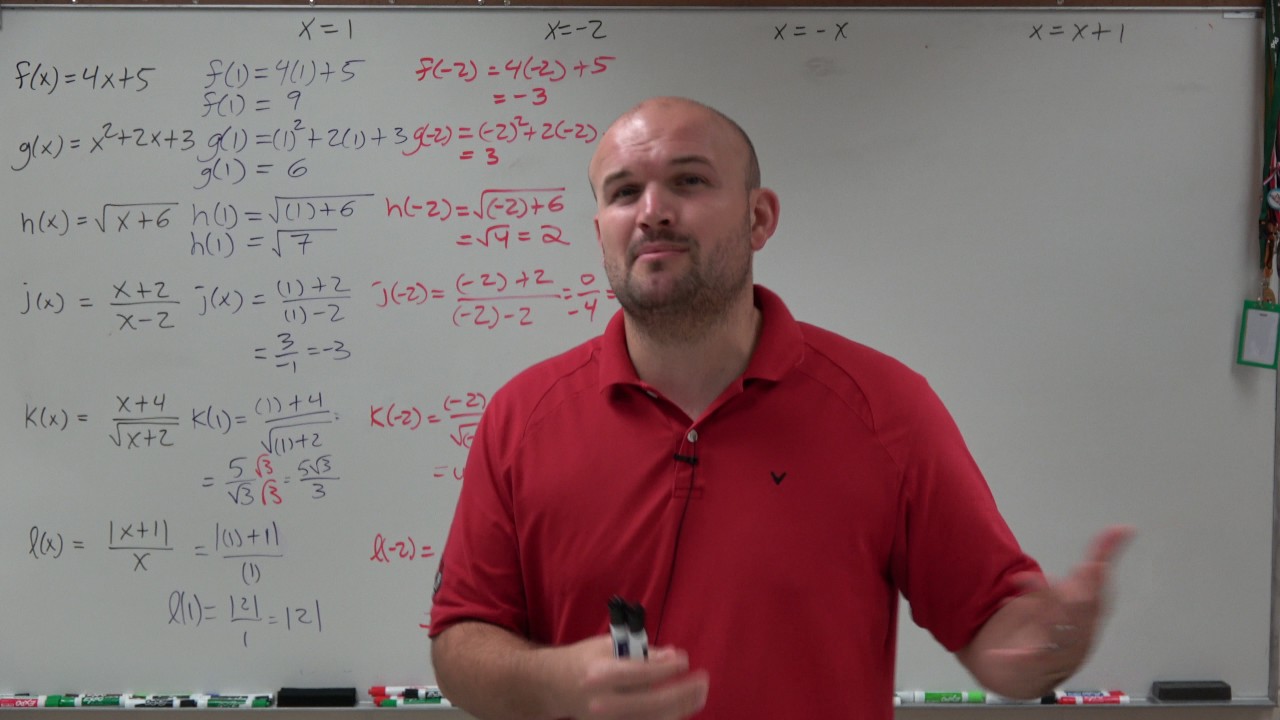 Master Evaluating a Function for given Values