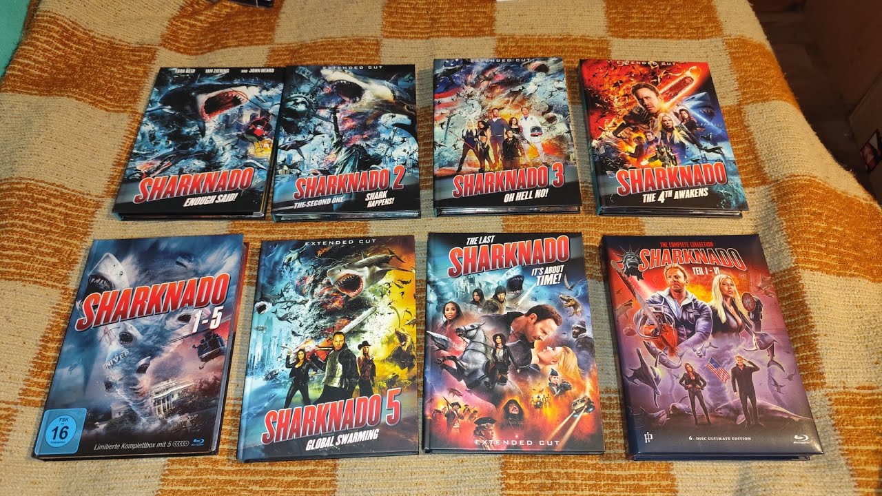 Sharknado 1-6 Extended Cut Mediabook COE Colours of Entertainment Müller Collection Unboxing Review