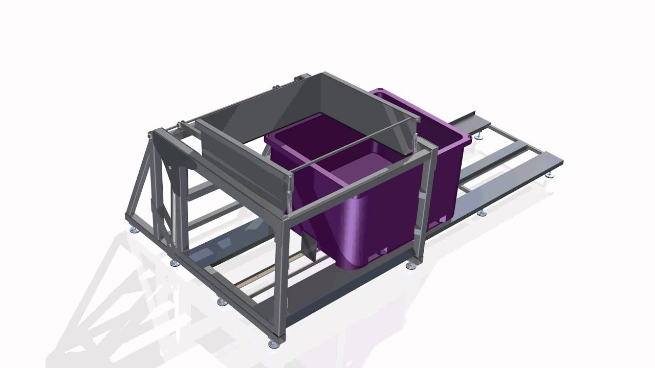 Box tilting machine