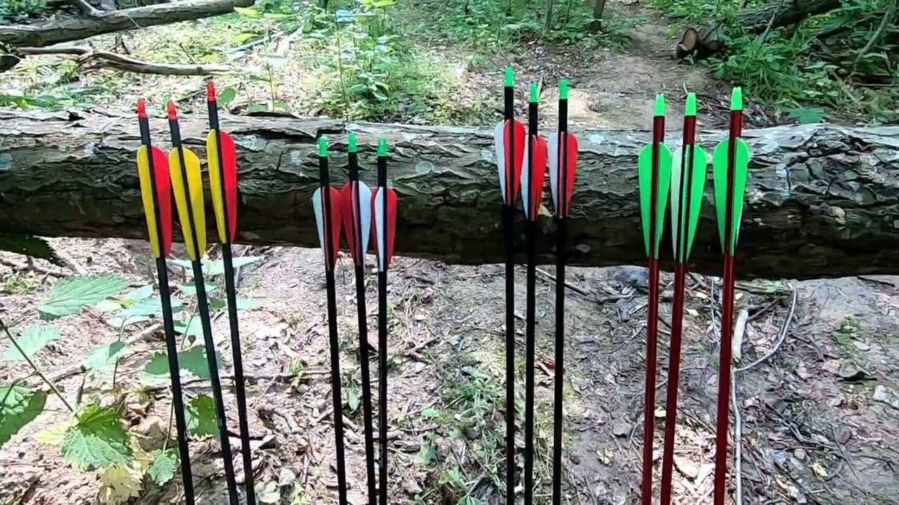 Łuk bloczkowy Poe Lang Cobra Protex 40 lb. Test V pocz. różnych strzał oraz ułożenie na tarczy.