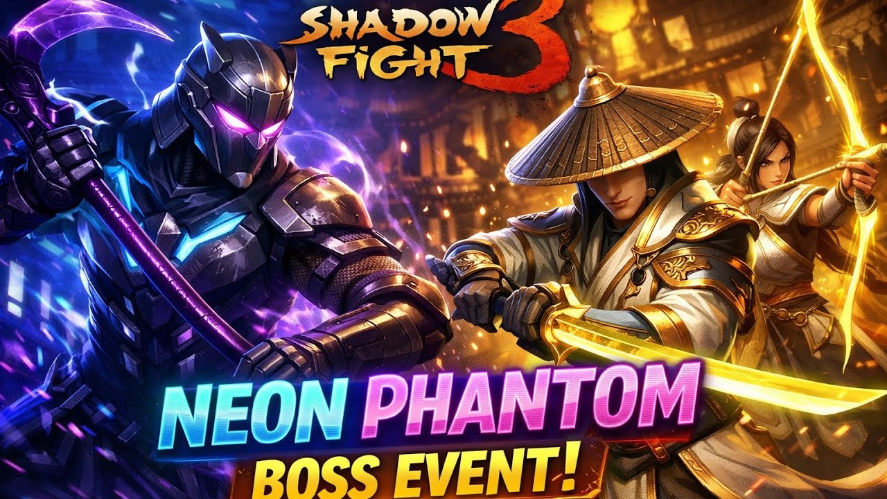 NEON PHANTOM BOSS FIGHT 🔥 February Event | Heavenly Law Set | Shadow Fight 3