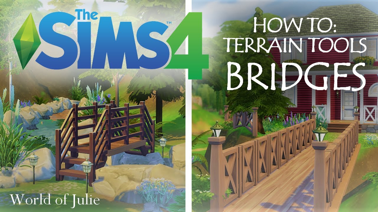 How to make bridges (TERRAIN TOOLS update) || The Sims 4 - Tutorial