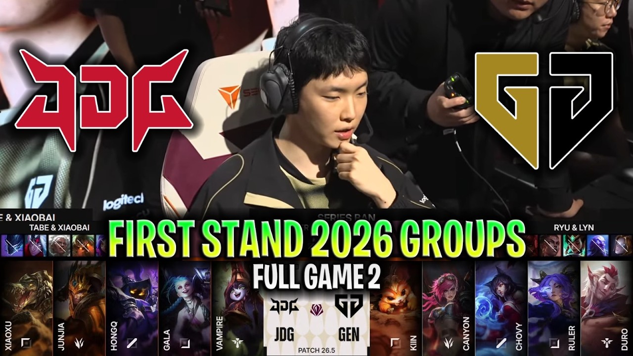 JDG vs GEN GAME 2 2026 FIRST STAND GROUPS [FULL GAME] JDG vs GENG ESPORTS G2 2026 FIRST STAND