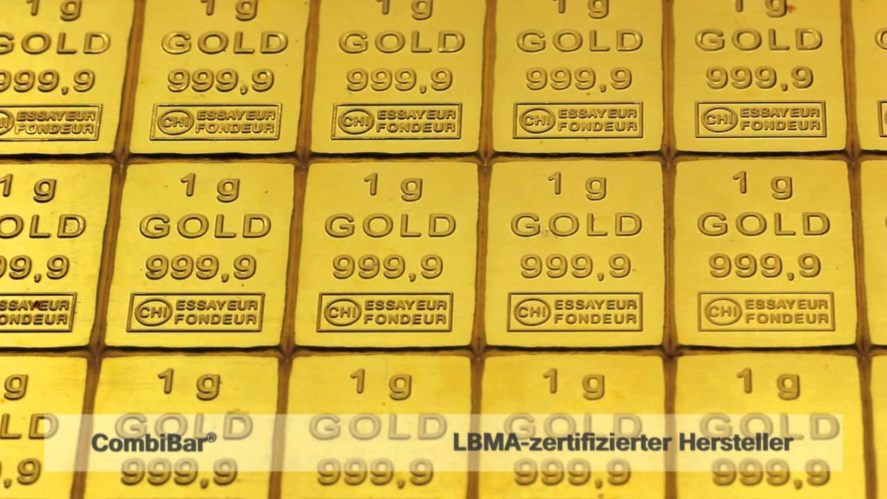 CombiBar® | 50 x 1g Goldbarren in Tafelform für eine flexible Goldanlage
