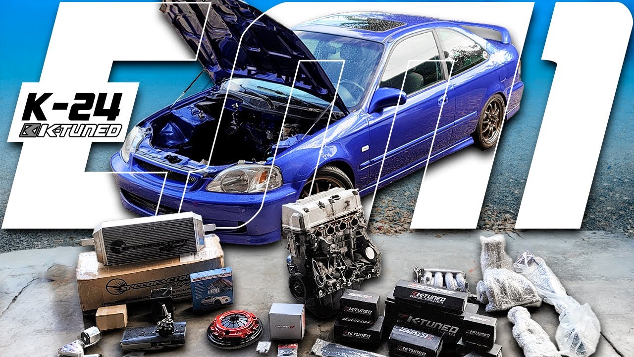 CIVIC Si 2000 K24 FULL K-TUNED | Desarmamos motor + unboxing de piezas | EP.1