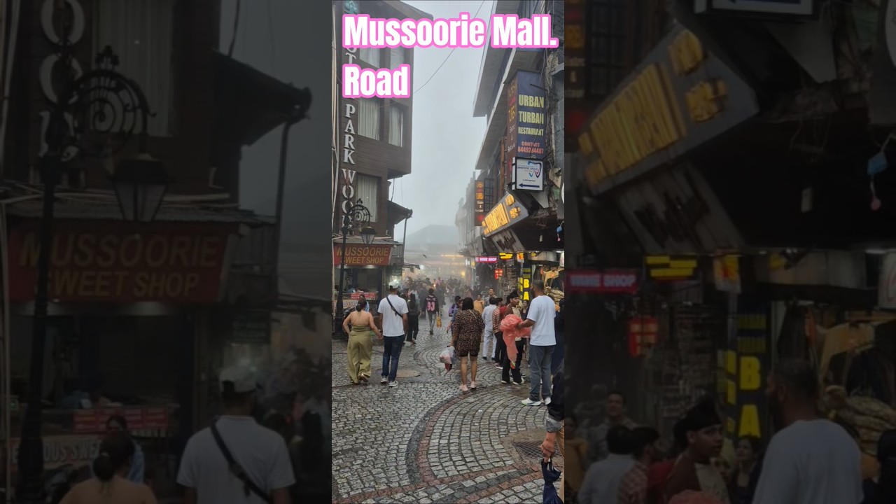 Mussoorie Mall Road Evening 😍 #HimalayanTrip #viralvideo #MountainVilla