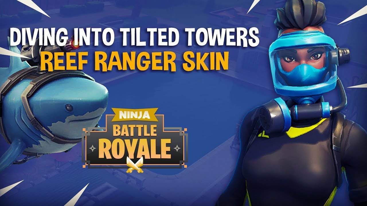 Diving Into Tilted Towers With New Reef Ranger Skin!! - Fortnite Battle Royale Gameplay - Ninja