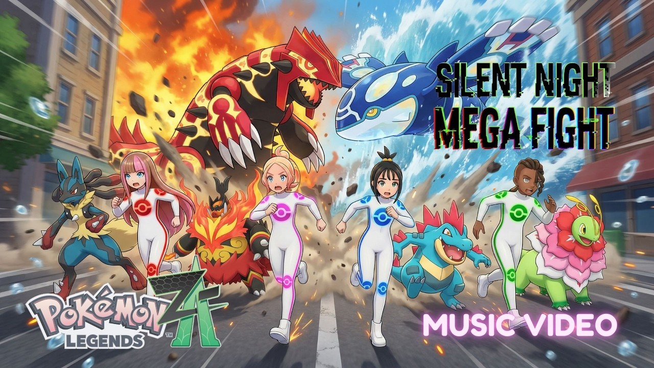 Silent Night Mega Fight (Pokémon Legends Z-A) | Holiday Rock Anthem - ELEXYA