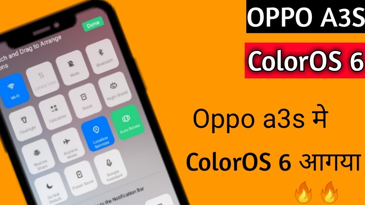 Oppo A3s ColorOs 6 | Use ColorOs 6.0 on Oppo A3s | ColorOs 6.0 Theme Oppo | All About Tech